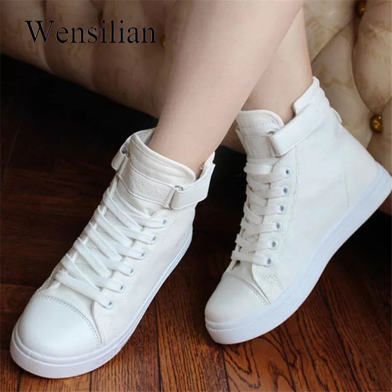 White Denim Sneakers