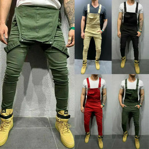 New Mens Denim Jeans Overalls