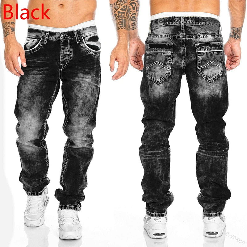 Fashion New Men's Jeans Long Pants 2024