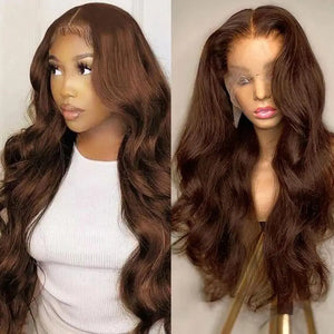 13x4 Chocolate Brown Lace Front Human Hair