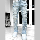 Men's Ripped Distressed Destroyed Straight