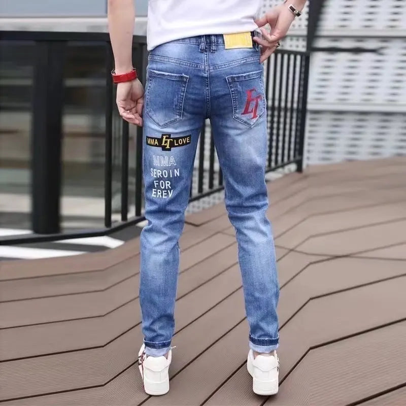 Men Jeans Fashion Street Hip-Hop