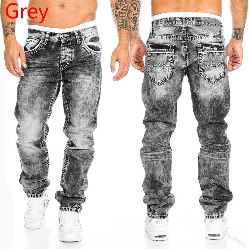 Fashion New Men's Jeans Long Pants 2024