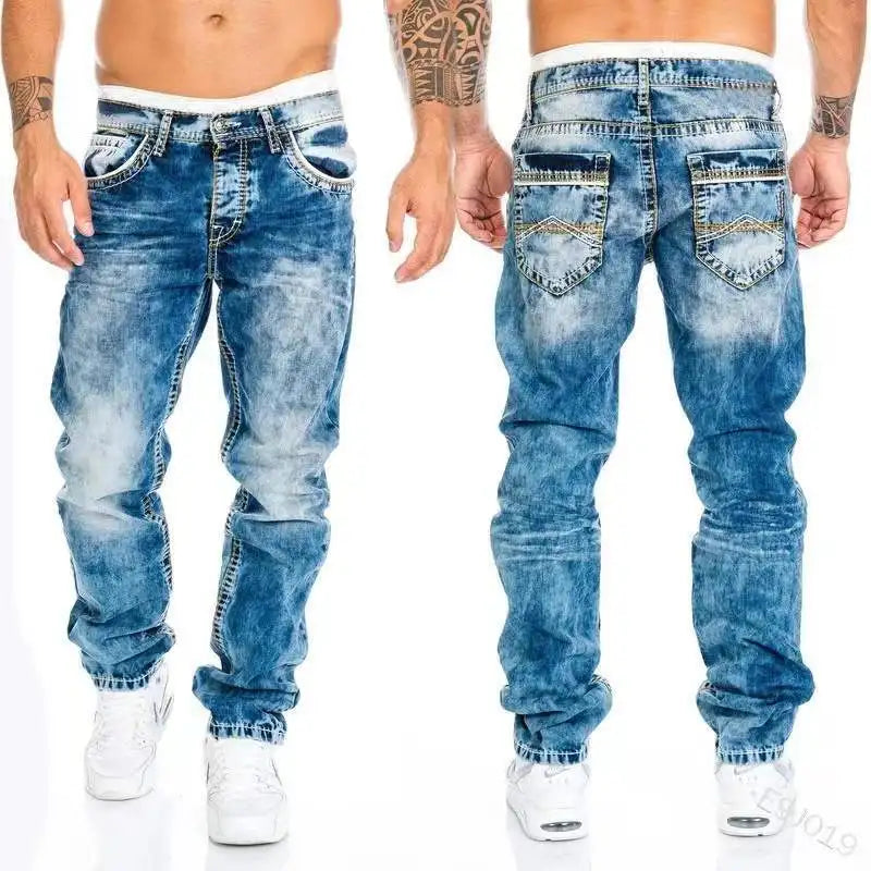 Fashion New Men's Jeans Long Pants 2024