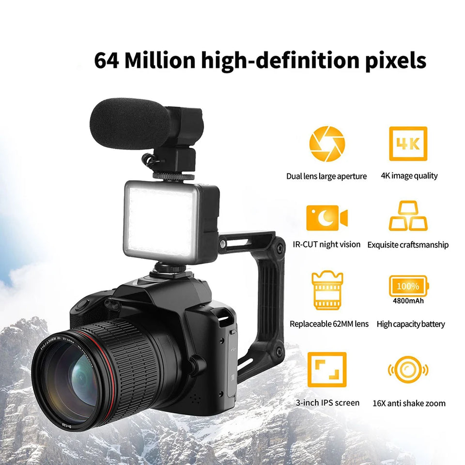 D5 Video Camera 4K Recording