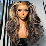 Highlight Wig Human Hair 13x6 HD Lace Frontal Human