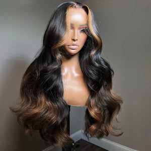 Highlight Wig Human Hair 13x6 HD Lace Frontal Human