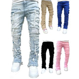 Men's Ripped Distressed Destroyed Straight